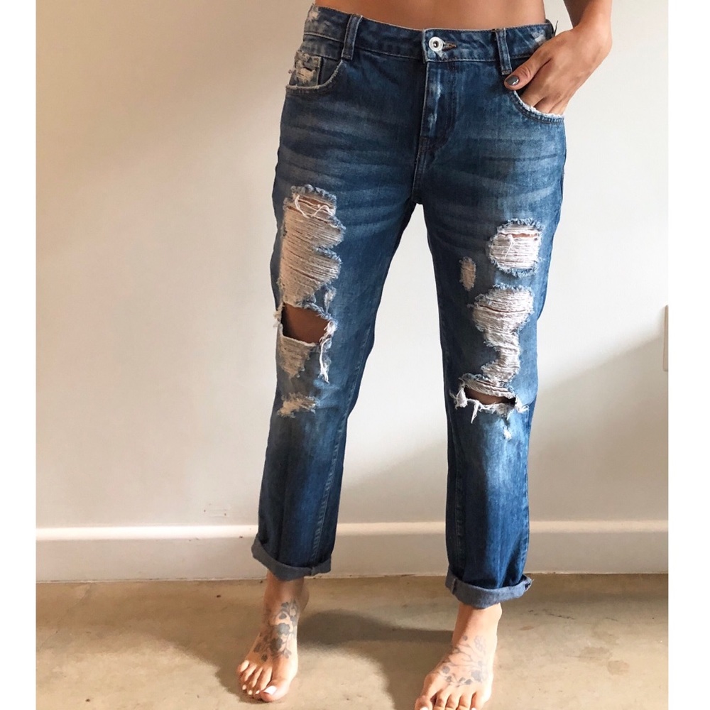 Zara Trafaluc Boyfriend Jeans
